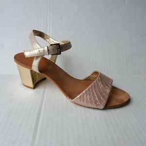 Dune London Block Heel Ankle Strap Sandles